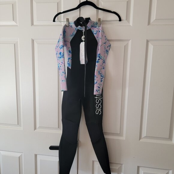 Sisstrevolution 3​/2mm 7 Seas Wetsuit Print Back Zip NWT Girls 6 - Picture 3 of 5